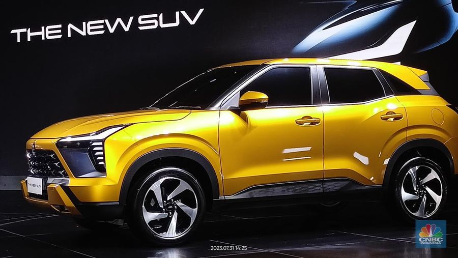 PT Mitsubishi Motors Corporation (MMC) akhirnya membuka tabir mobil konsep XFC Senin (31/7/23) di media preview The New SUV. (CNBC Indonesia/Ferry Sandi)