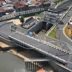 Penampakan Udara Sodetan Ciliwung yang Beres di Tangan Jokowi