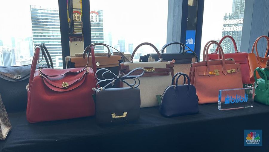 Tas Hermes. (CNBC Indonesia/Fitriyah Said)