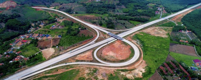 Tol Trans Sumatera telah beroperasi sepanjang 596 km. (Dok. Kementerian PUPR)
