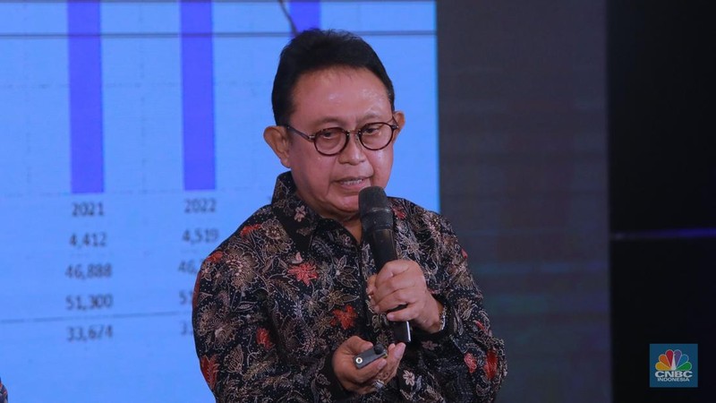 Menteri Perdagangan (Mendag), Zulkifli Hasan saat menghadiri acara FoodAgri Insight On Location dengan tema 