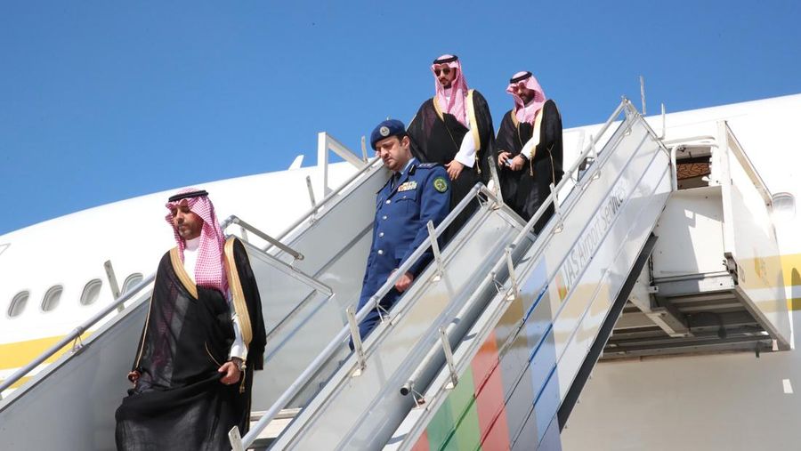 Menteri Pertahanan RI Prabowo Subianto menerima kunjungan Menteri Pertahanan Arab Saudi Pangeran Khalid bin Salman bin Abdul Aziz. (Dok. Tim Media Prabowo Subianto)