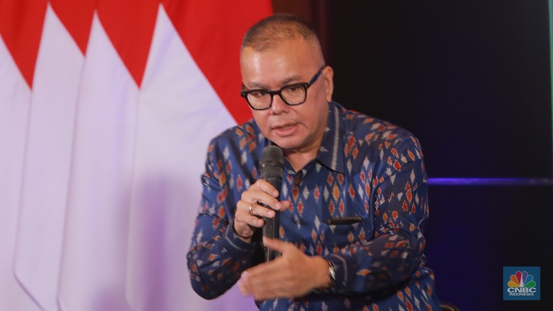 Menteri Perdagangan (Mendag), Zulkifli Hasan saat menghadiri acara FoodAgri Insight On Location dengan tema 