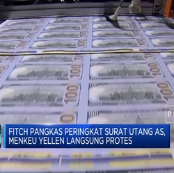 Fitch Pangkas Peringkat Surat Utang AS, Kenapa?