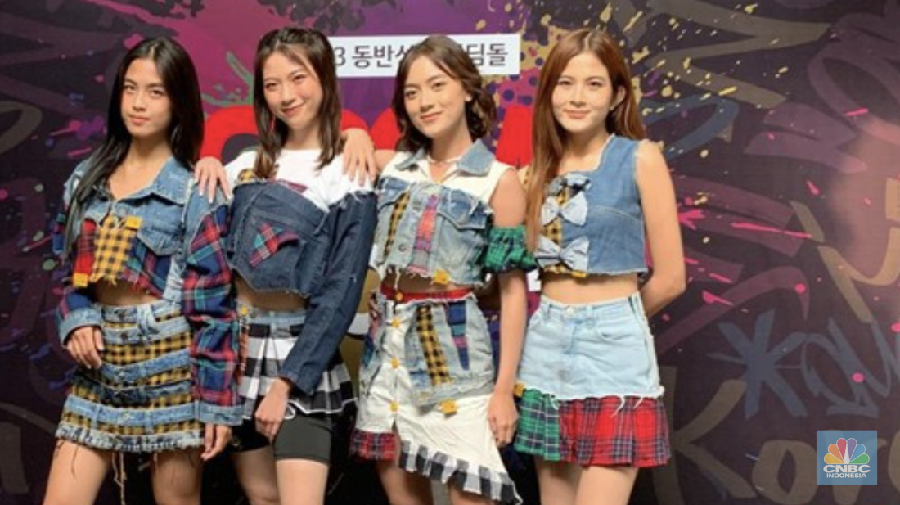 Girl Group Indonesia StarBe. (CNN Indonesia/Mohammad Farras)