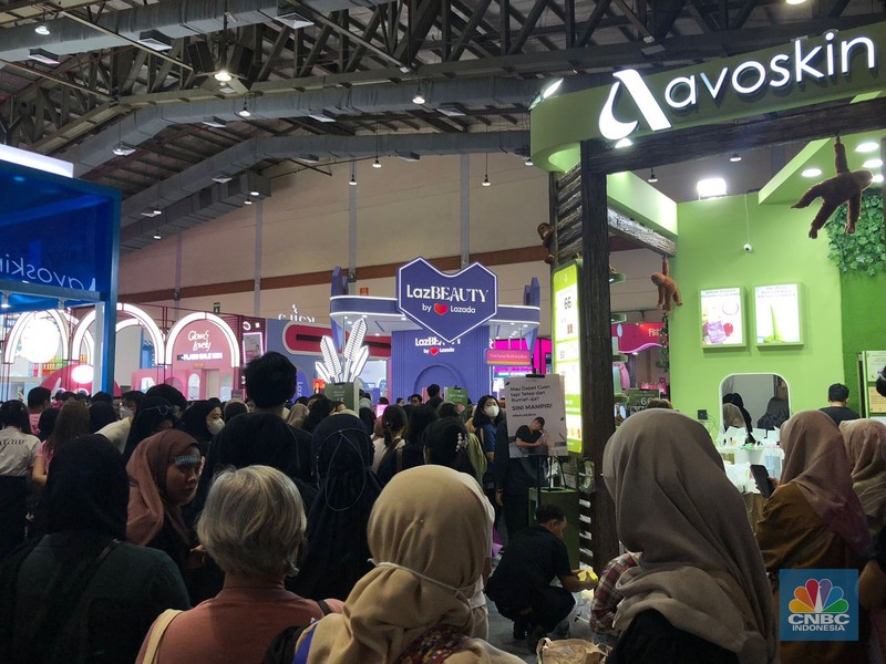 Jakarta x Beauty 2023. (CNBC Indonesia/Rindi Salsabilla Putri)