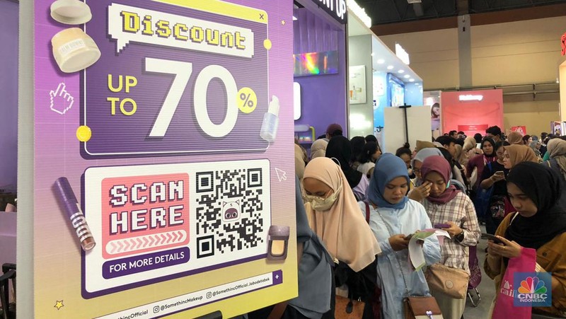 Jakarta x Beauty 2023. (CNBC Indonesia/Rindi Salsabilla Putri)