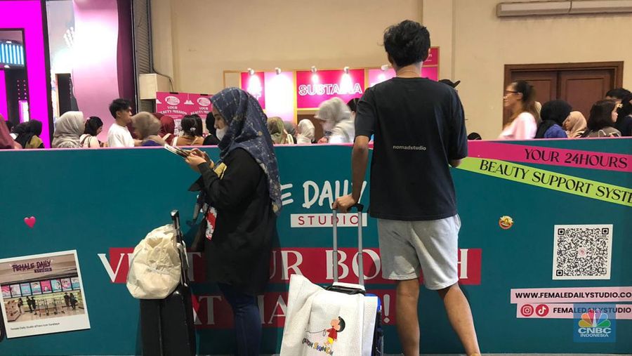 Jakarta x Beauty 2023. (CNBC Indonesia/Rindi Salsabilla Putri)