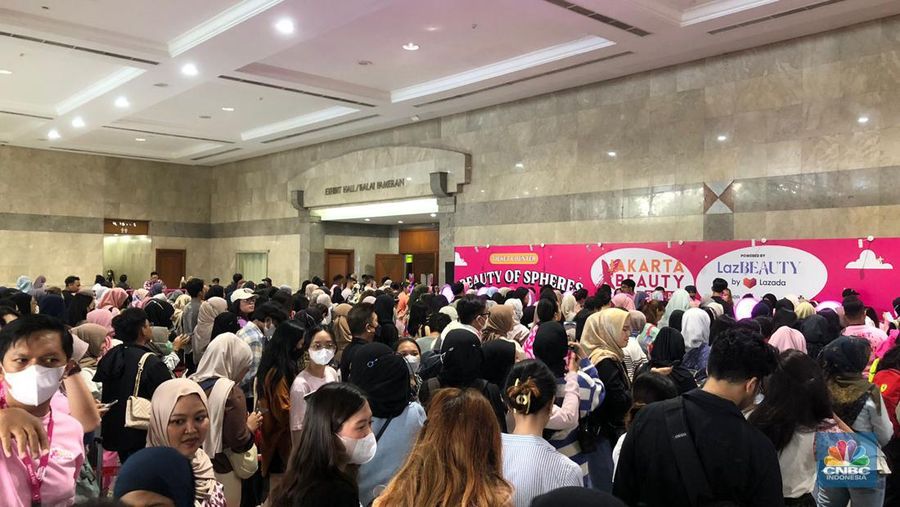 Jakarta x Beauty 2023. (CNBC Indonesia/Rindi Salsabilla Putri)