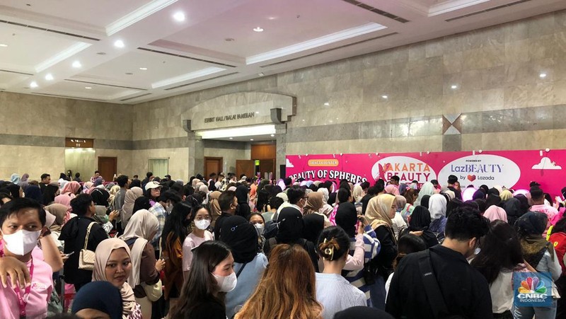 Jakarta x Beauty 2023. (CNBC Indonesia/Rindi Salsabilla Putri)