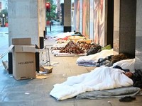 Potret Baru Inggris, Ramai Gelandangan Tidur di Trotoar Jalan