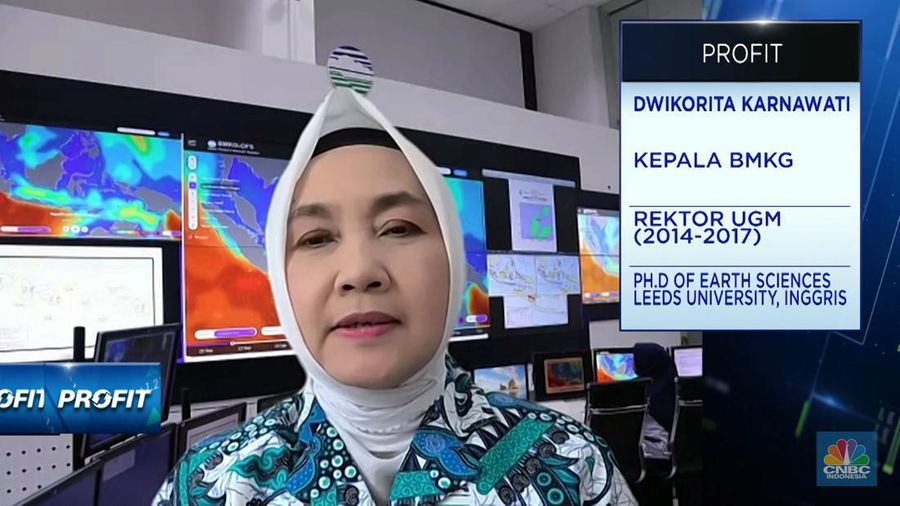 Kepala BMKG, Dwikorita Karnawati. (CNBC Indonesia TV)