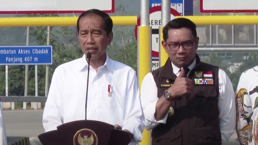 Presiden Joko Widodo Resmikan Tol Bocimi, Jumat (4/9/2023). (Dok. Sekretariat Presiden)