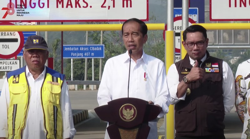 Presiden Joko Widodo Resmikan Tol Bocimi, Jumat (4/9/2023). (Dok. Sekretariat Presiden)