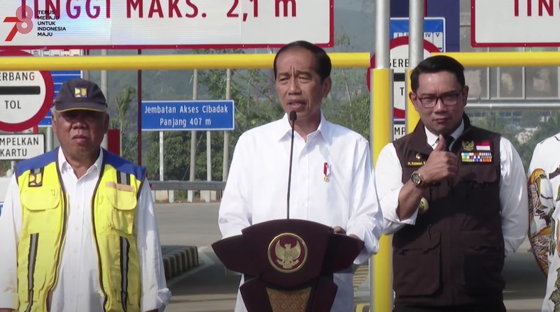Presiden Joko Widodo Resmikan Tol Bocimi, Jumat (4/9/2023). (Dok. Sekretariat Presiden)