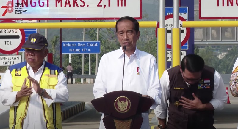 Presiden Joko Widodo Resmikan Tol Bocimi, Jumat (4/9/2023). (Dok. Sekretariat Presiden)
