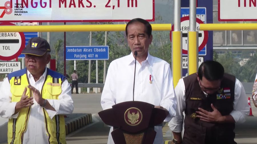 Presiden Joko Widodo Resmikan Tol Bocimi, Jumat (4/9/2023). (Dok. Sekretariat Presiden)