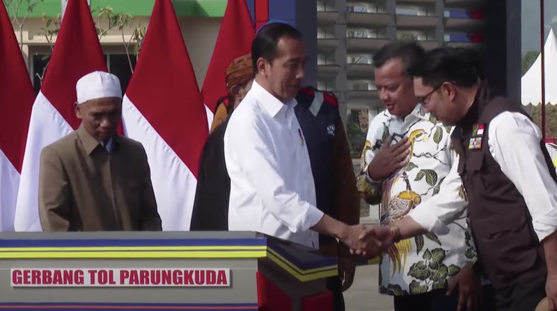 Presiden Joko Widodo Resmikan Tol Bocimi, Jumat (4/9/2023). (Dok. Sekretariat Presiden)