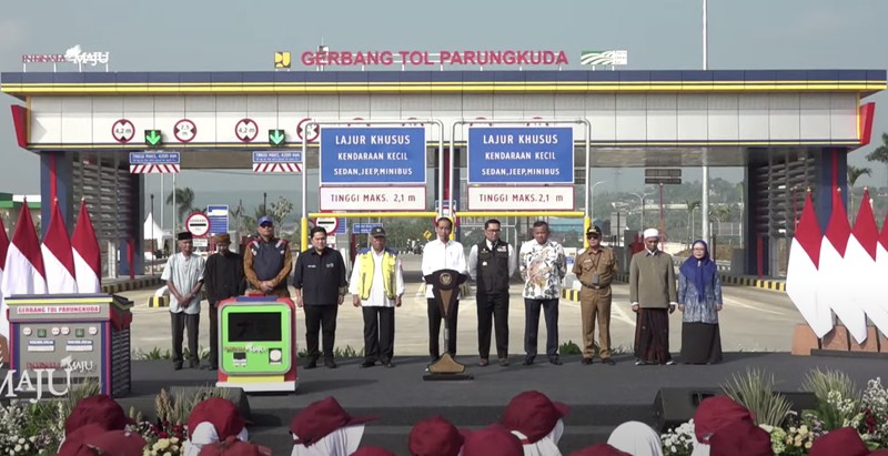 Presiden Joko Widodo Resmikan Tol Bocimi, Jumat (4/9/2023). (Dok. Sekretariat Presiden)