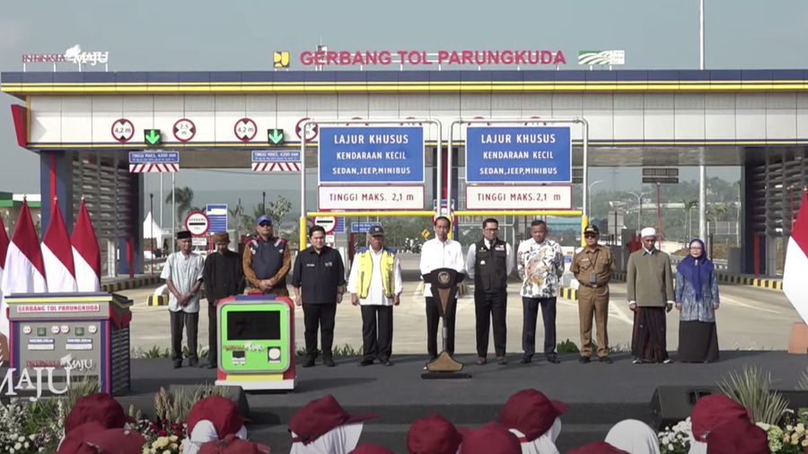 Presiden Joko Widodo Resmikan Tol Bocimi, Jumat (4/9/2023). (Dok. Sekretariat Presiden)