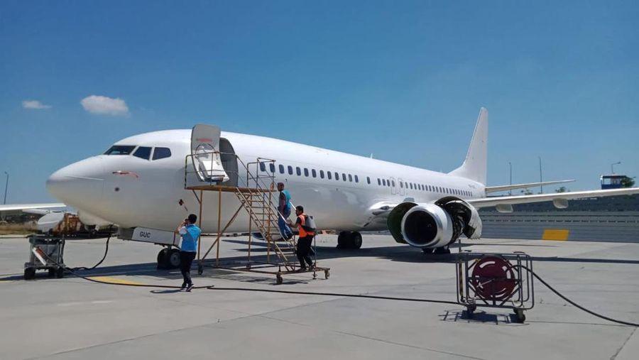 Pesawat Boeing 737-800 NG milik Garuda Indonesia tiba di Terminal 3 Bandara Internasional Soekarno-Hatta. (Dok Garuda Indonesia)