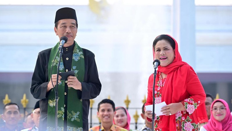 Istana Berkebaya baru pertama kali digelar di depan Istana Merdeka, Jakarta, pada Minggu sore, (6/8/2023). (Dok. Laily Rachev - Biro Pers Sekretariat Presiden)