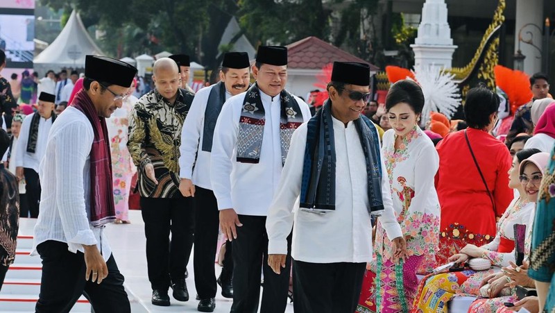 Istana Berkebaya baru pertama kali digelar di depan Istana Merdeka, Jakarta, pada Minggu sore, (6/8/2023). (Dok. Laily Rachev - Biro Pers Sekretariat Presiden)