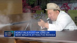 Video: Korea Utara Rilis Foto Kim Jong Un Bidik Senjata