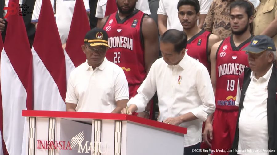 Presiden Jokowi Resmikan Indonesia Arena, GBK Jakarta, 7 Agustus 2023. (Tangkapan Layar Youtube Sekretariat Presiden)