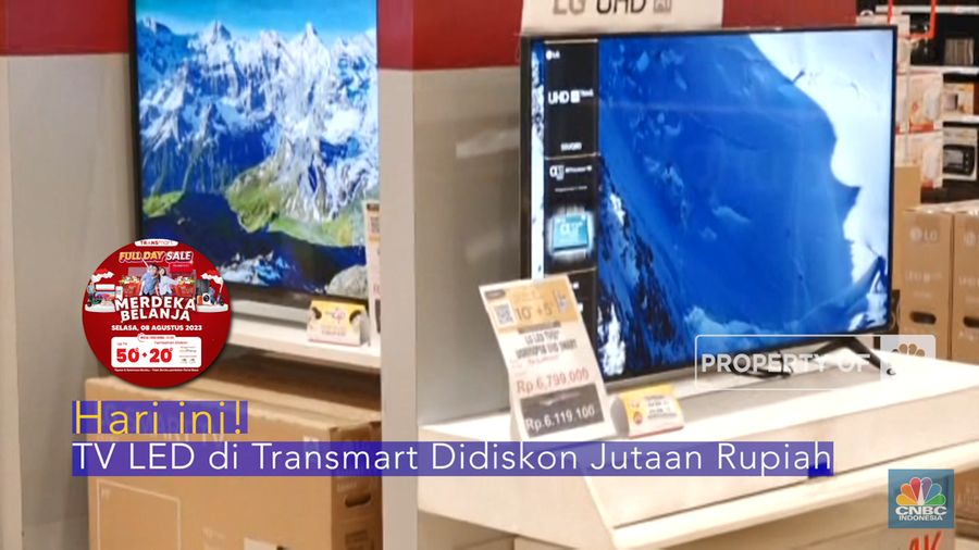 Hari ini! TV LED di Transmart Didiskon Jutaan Rupiah