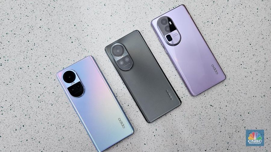 OPPO RENO10 SERIES 5G. (CNBC Indonesia/Intan Rakhmayanti Dewi)