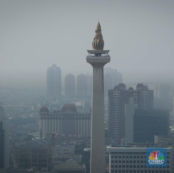 Seram! Penampakan Polusi Udara Makin Buruk Kepung Jakarta