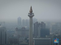 Seram! Penampakan Polusi Udara Makin Buruk Kepung Jakarta