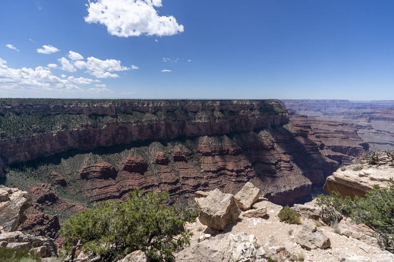 Presiden AS Joe Biden berbicara dengan Ed Keable, pengawas Taman Nasional Grand Canyon, di Taman Nasional Grand Canyon di Grand Canyon, Arizona, AS 8 Agustus 2023. (REUTERS/Jonathan Ernst)