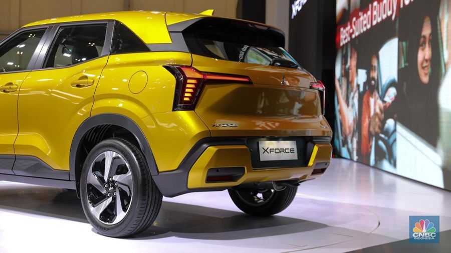 Mitsubishi kembali meluncurkan mobil Sport Utility Vehicle (SUV), yakni Mitsubishi XForce dalam pameran Gaikindo Indonesia International Auto Show (GIIAS) 2023 yang berlangsung di ICE BSD, City, Kamis (10/8/2023). (²©²ÊÍøÕ¾/Faisal Rahman)