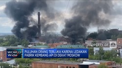 Gudang Kembang Api di Moskow Meledak, Puluhan Orang Terluka