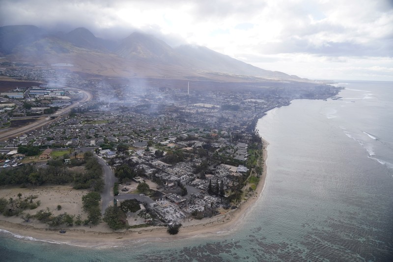 Hawaii Wildfires Impacts FILE - Wildfire devastation is seen outside the city Lahaina, Hawaii, Aug. 10, 2023. Experts say the fires are likely to transform the landscape in unwanted ways, hasten erosion, send sediment into waterways and degrade coral that’s critically important to the islands, marine life and people who live near it. (AP Photo/Rick Bowmer, File)