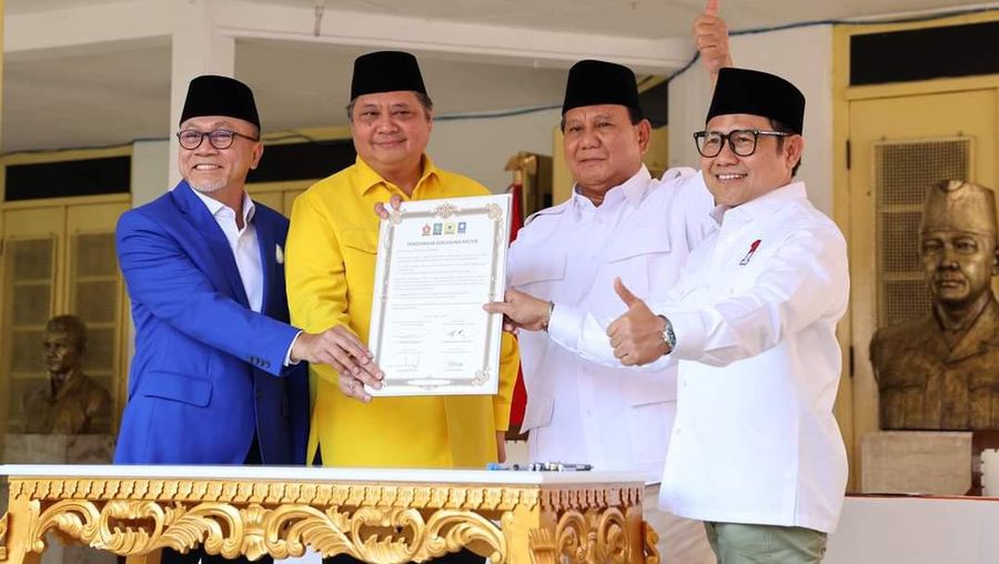 PAN, Golkar dan PKB resmi memberikan dukungan terhadap bakal calon presiden (Bacapres) Prabowo Subianto. (Facebook @prabowo subianto)