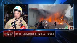 Halte TransJakarta Terbakar, Bus Ke Koridor 13 Dialihkan