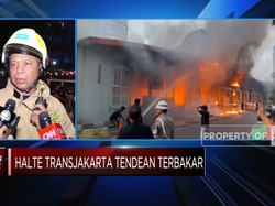 Halte TransJakarta Terbakar, Bus Ke Koridor 13 Dialihkan