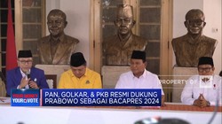 Video: PAN, Golkar, dan PKB Deklarasi Dukung Prabowo
