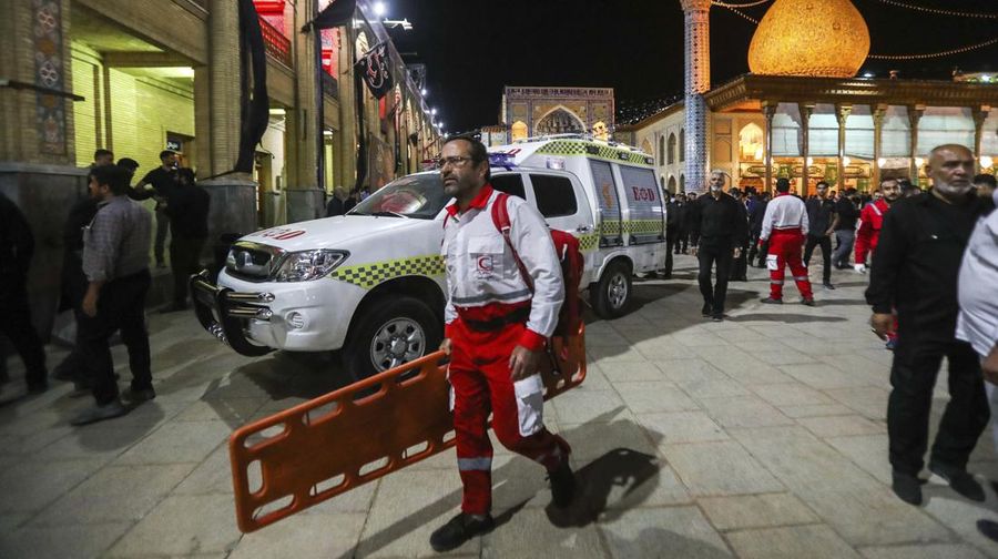 Penembakan brutal di Kuil Syiah Iran. (via REUTERS/WANA NEWS AGENCY)
