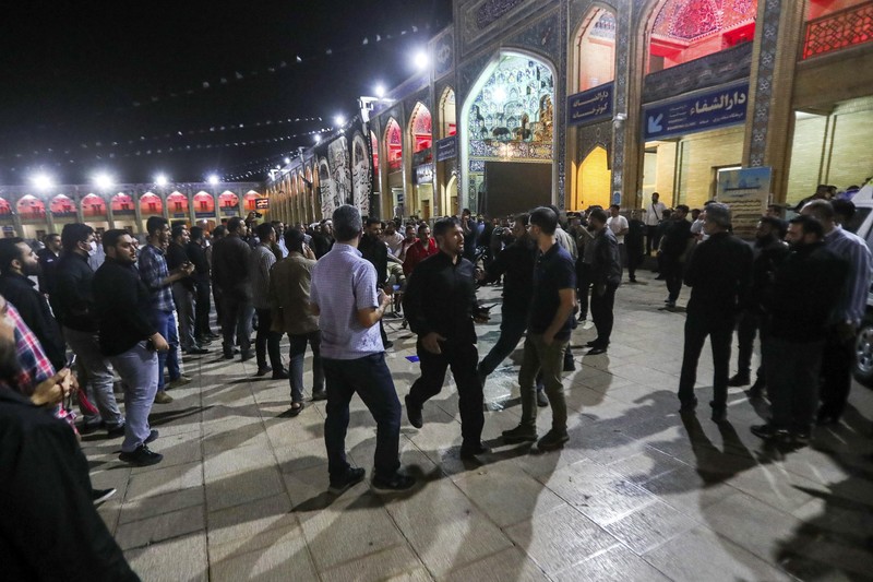 Penembakan brutal di Kuil Syiah Iran. (via REUTERS/WANA NEWS AGENCY)