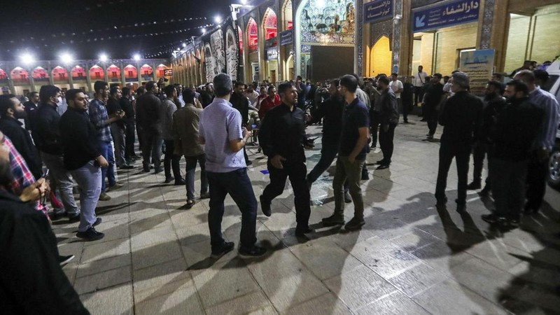 Penembakan brutal di Kuil Syiah Iran. (via REUTERS/WANA NEWS AGENCY)