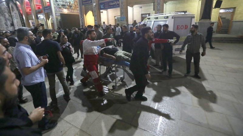 Penembakan brutal di Kuil Syiah Iran. (via REUTERS/WANA NEWS AGENCY)