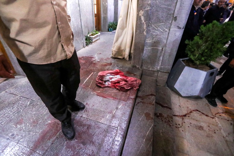 Penembakan brutal di Kuil Syiah Iran. (via REUTERS/WANA NEWS AGENCY)