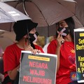 Penampakan Aksi Aktivis PRT Mogok Makan di DPR, Ada Apa?
