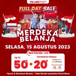 Merdeka Belanja! TV-Kulkas Diskon Jutaan di Transmart