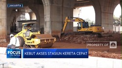 Akses Stasiun Kereta Cepat Dikebut