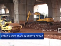 Akses Stasiun Kereta Cepat Dikebut